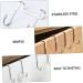 Hemoton 3pcs Wall Hangers for Clothes Cabinet Hook Over The Door Hanging Hooks Perforated Door Hat 7.5X6.5CM Silver - Buy Online on SooperMarket.com
