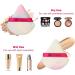 Reusable Velvet Powder Puffs - 2pcs Triangle Wet/Dry Dual-Use Makeup Sponges - Buy Online on SooperMarket.com