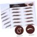 Healeved 4pcs Eyebrow Stickers Eyebrows Makeup Tools False 6d Mold Modify Water Transfer Paper with Ink - Buy Online on SooperMarket.com