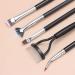 5PCS Eyelash Brush Separator & Comb Set - Prevent Clumping Easy-to-Use Mascara Fan Tools for Perfect Eye Brow Application - Black - Buy Online on SooperMarket.com