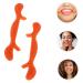 Angoily Facial Smile Maker Arm Sleeves - Face Trainer & Slim Mouth Exerciser | Enhance Your Smile & Beauty - 11.5X2.5cm Orange - Buy Online on SooperMarket.com