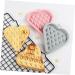 MAGICLULU 3pcs Mold Silicone Bakeware Cookie Silicone Baking Pad Heart Baking Pan Waffle Maker Mould Fondant Round Silicone Muffin Pan Silicone Waffle Mould Baking Tools Silica Gel Waffles 12X11X1.6CM Random Color - Buy Online on SooperMarket.com