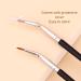 Bent Liner Makeup Brush Brush for Gel or Powder Application Vegan Cruelty Soft Fiber Hair with Wet and Dry Dual Use - Buy Online on SooperMarket.com