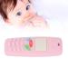 Silicone Infant Teething Toy - Mobile Phone Shaped Funny Chew Toy (Light Pink) - Buy Online on SooperMarket.com