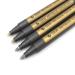 Moorlando 4Pcs Metallic Color Pens for Wax Stamp Sealing (Gold  Silver) Multicolored