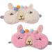 Gatuida 4 Pcs Sherpa Fleece Eye Masks | Cozy Sleep Masks for Adults & Kids | Travel Blindfolds & Eye Patches - Buy Online on SooperMarket.com