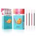 Ksndurn 40 PCS Lipstick Tattoo Cotton Swabs  40 PCS Multicolor Lip Tint - Long Lasting Waterproof Liquid Non-Stick Lip Stain Set Colorful