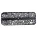 Nail Art Gems Flat Back Round Nail Rhinestones AB Mixed Nail Crystals for DIY Crafts 1Box nail art gems