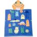 100% Cotton Hooded Bath Towel Poncho for Kids | Soft Warm Beach & Bath Towel with Big Monster Motif - Buy Online on SooperMarket.com