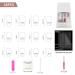 WOOXDYUK Nail Art Set - 24 Medium French Tip Press On Nails with Crystal Butterflies Imported Jelly Glue + Nail Rub & Remover for Perfect Nail Designs - Buy Online on SooperMarket.com