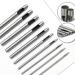 10 Pcs Leather Hole Punch Cutter Set for Crafting - 0.5mm-3.5mm Round Hollow Tools for Watch Bands, Belts, Canvas, Rubber - Ideal for Leatherworking - Buy Online on SooperMarket.com