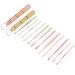 Earwax r Kit Stainless Steel Ear Wax Removal Kit Spoon Scoop Ear Wax Pick Earwax Cleaning Tool Reusable Ear Cleaner with Storage Box for Household Use(Rose Gold+Golden)