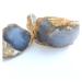 Crystal Rough Natural Crystal Rough Natural Blue Agate Stone Turkey Blue Chalcedony Rough Stone Blue Stone Jewelry Processing Raw Materials Home Decoration (Color : Army Green Size : Random)