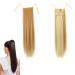 prinfantasy Ponytail Extension Synthetic Hairpiece Wrap Around Pony Tail Hair Extensions for Women Hair Piece Ginger Mix Blonde Wig GBMW045 GBMW045 22 inch