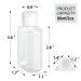 HULISEN 24 Pack 2 oz Clear Empty Hand Sanitizer Bottles | Travel Size Containers with Flip Cap | Refillable for Hand Sanitizer - Baby Shower Favor | Not for High Viscosity Liquids - Buy Online on SooperMarket.com