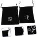 BELLIFFY 2pcs Storage Bag Styling Tool Organizer Empty Matte Lip Tubes Hair Dryer Supplies Velvet Black - Buy Online on SooperMarket.com