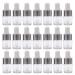 ConStore 50pcs Clear Glass Dropper Bottles Mini Essential Oil Vials with Glass Eye Dropper Empty Cosmetic Lotion Sample Bottles Refillable DIY Cosmetic Container Liquid Perfume (2ml)