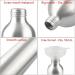 Zeoabsy 4-Pack 100ml Empty Aluminum Spray Bottles with White Atomizers | Ideal for Cosmetics Plants Cleaning & Hairdressers + Bonus Funnel - Perfect for Home & Garden - Buy Online on SooperMarket.com
