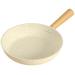 DELURA Saucepan White Durable Frying Pan Induction Cooker Gas Stove Grill Pans Cooking Pot Utensils Cookware for Kitchen Accessories Pot