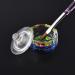 Rainbow Dodecagon Acrylic Nail Art Dappen Dish with Cap Lid - NAPB019 - Buy Online on SooperMarket.com