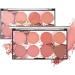 Blush Palette Makeup Blush Cream Palette Face Powder Blusher with 8 Blush 42G - Buy Online on SooperMarket.com