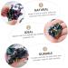 VILLCASE 6 Pcs Colorful Crystal Clusters Fish Decorations for Tank Druzy Geode Natural Stones Gem Display Colorfulx3pcs 3X3CMx3pcs - Buy Online on SooperMarket.com