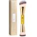 DUcare Foundation Brush Contour Makeup Brushes Double Ended Makeup Brush for Blending Liquid Powder Concealer Cream Cosmetics Blush Buffe D02