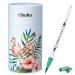 Ohuhu Markers for Adult Coloring Books: 60 Colors Dual Brush Fine Tips Art Marker Pens - Watercolor Markers for Kids Adults Lettering Drawing Sketching Bullet Journal - Non-Bleed Non-Toxic - White White Package