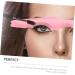 Mikinona 3pcs Silicone Beauty Ruler Eyeliner Pencil Eyeshadow Stencils Aid Makeup Guide Stencils Puzzle Bevel 15X4.15CM Pink-2 - Buy Online on SooperMarket.com