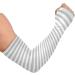 Grey Striped Compression Arm Sleeve - UPF 40+ Sun Protection for Men & Women - Buy Online on SooperMarket.com