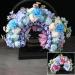 JSGHGDF Bridal Garlands Florals Crown Wedding Flower Headband Beach Wreath Hairband Girls Hair Accessory Women Head Hoop Props Blue - Buy Online on SooperMarket.com
