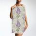 Retro Lavender Stamp Purple Hand Towel 16x30 - Ultra Soft & Absorbent, Grungy Floral Design for Bathroom & Kitchen Decor - Buy Online on SooperMarket.com