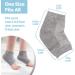 Hilph Gel Heel Socks - Moisturizing Open Toe Foot Care for Cracked Dry Heels - 2 Pairs Gray - Ideal for Men & Women - Buy Online on SooperMarket.com