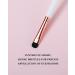 Small Smudge Brush - Professional Eyeshadow Brush for Smudging & Blending | Premium Synthetic Bristles - Ivory E832H - Buy Online on SooperMarket.com