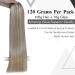 Laavoo Clip-In Real Hair Extensions | Blonde Highlights Ash Blonde 45cm - 105g - 7pcs #18/613 - Buy Online on SooperMarket.com