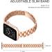 OMIU Thin Band Compatible with Apple Watch - Premium Stainless Steel Metal Replacement Wristband for iWatch 38mm/40mm/41mm - Rose Gold - Adjustable Strap for Women and Men - Buy Online on SooperMarket.com