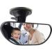 Baby Backseat Mirror - 360 Rotatable Rearview Safety Mirror with Adjustable Angle and Suction Cup - Black - Buy Online on SooperMarket.com