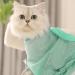 Buy Mioyoow Cat Bathing Bag - Breathable Adjustable Mesh Bag for Kittens | Perfect for Bathing Nail Cutting & Ear Cleaning | Green & White - Buy Online on SooperMarket.com