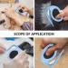 Pulunto Dog Comb Set - 4 Piece Fur Care Kit for Pets | Grooming Tool for Open Knots & Trimming | Ideal for Puppies - Green & Black - Buy Online on SooperMarket.com