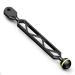 Seafrogs 8.9"/22.64cm Aluminium Alloy Underwater Extension Mount Arm 1" Ball to YS Head Adapter Clip Arm Underwater Lighting System Connector Arm for Strobe/Video Light/Diving Camera Tray (AM-6)