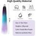 Rainbow Ponytail Hair Extensions 27.5 Inch 100g Coloured Hair Extensions for Braiding Coloured Glitter Straight Synthetic Hair Extensions for Women Girls Hair Accessories (Purple Blue Purple) - Buy Online on SooperMarket.com