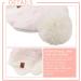 XIAOHAWANG Knitted Baby Hat with Pompom | Winter Warm Beanie for Toddler Kids | Fleece Lining | 2-4 Years | White Hat+Scarf - Buy Online on SooperMarket.com