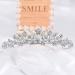 Rhinestone Crystal Tiara Headband Queen Princess Crown for Women - Silver - Buy Online on SooperMarket.com