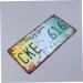 Cabilock Metal Signs License Plate Iron Painting European and American - Buy Online on SooperMarket.com