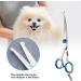 Professional Curved Dog & Cat Grooming Scissors Set - Fur Shears Thinning & Hair Cutting Tools for Pets | International Shipping Available - Buy Online on SooperMarket.com