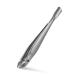 FVION Cuticle Nipper with Pusher 2 in 1 Cuticle Trimmer with Pouch Slim Portable Cuticle Tool (1PCS) Matt Silve