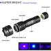Ultrafire UV Flashlight - Super Power 395-405NM LED Black Light for Leak Detection Pet Stains & Bed Bugs - International Shipping Available - Buy Online on SooperMarket.com
