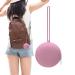 Virtcoy loosteretui made of silicone storage case for pacifiers storage tool for trip made of silicone versatile for keys lip balm earrings coins pink / violet