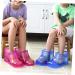 FOYTOKI 1 Pair Foot Bath Shoes Foot Spa Foot Container for Bathing Ankle Home Foot Bath Container Foot Soaking Tub Foot Soak Shoes Bath Tubs Foot Washing Shoes Take a Bath Pvc Bracket Man 26.3x11cm Rosy - Buy Online on SooperMarket.com