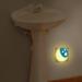 Annmore Night Light Socket for Children - Twilight Sensor Orientation Lights for Newborns | 2-Piece Baby Slumber & Breastfeeding Essentials in Moon Yellow - Buy Online on SooperMarket.com